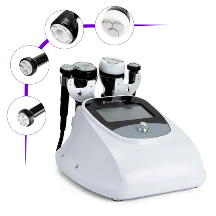 Máquina 4 en 1 de cavitación 3D con radiofrecuencia y vacuum para moldear el cuerpo y reafirmar la piel